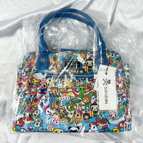 Tokidoki Summer Splash Beach Structured Handbag Bag Purse Stellina Sandy Kaiju - Picture 16 of 16
